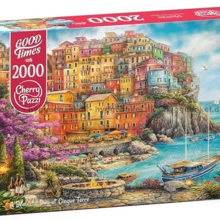 CherryPazzi A Beautiful Day at Cinque Terre Puzzel 2000 Stukjes