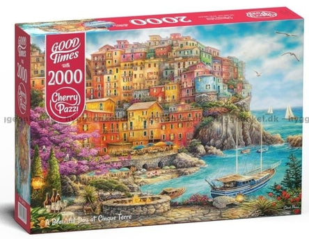 CherryPazzi A Beautiful Day at Cinque Terre Puzzel 2000 Stukjes