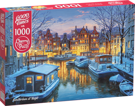 CherryPazzi Amsterdam at Night Puzzel 1000 Stukjes