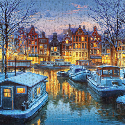 CherryPazzi Amsterdam at Night Puzzel 1000 Stukjes