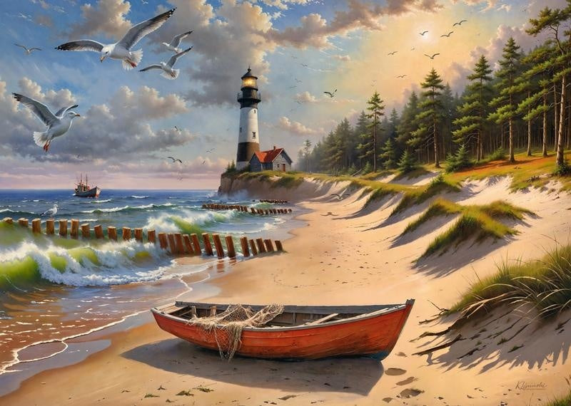 CherryPazzi Baltic Sea Coastline Puzzel 1000 Stukjes