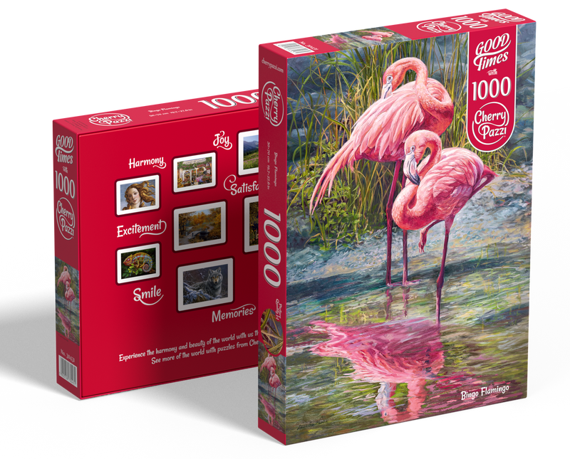 CherryPazzi Bingo Flamingo Puzzel 1000 Stukjes