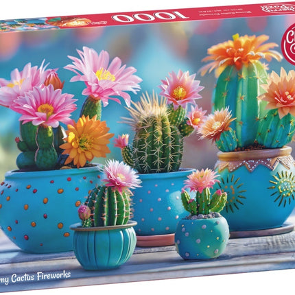 CherryPazzi Bloomy Cactus Fireworks Puzzel 1000 Stukjes