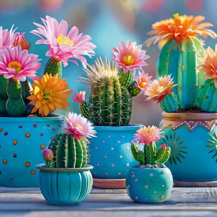 CherryPazzi Bloomy Cactus Fireworks Puzzel 1000 Stukjes