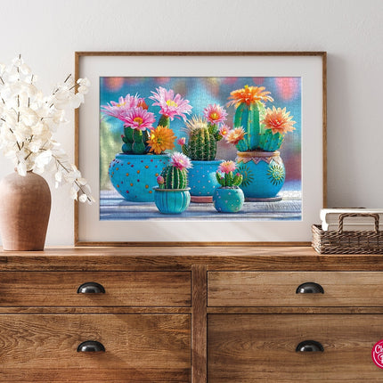 CherryPazzi Bloomy Cactus Fireworks Puzzel 1000 Stukjes