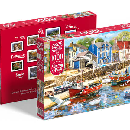 CherryPazzi Coastal Town Puzzel 1000 Stukjes