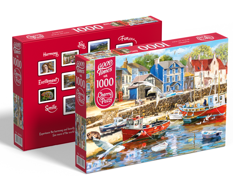 CherryPazzi Coastal Town Puzzel 1000 Stukjes