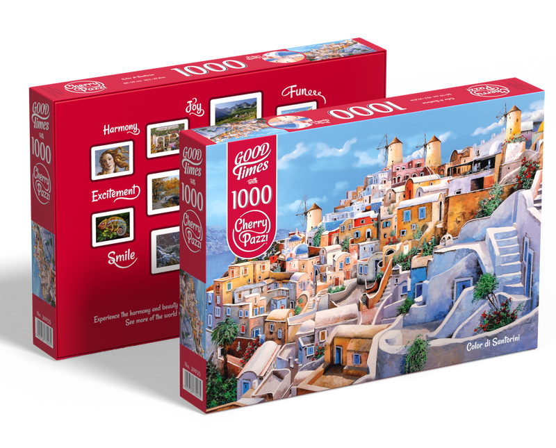 CherryPazzi Color di Santorini Puzzel 1000 Stukjes