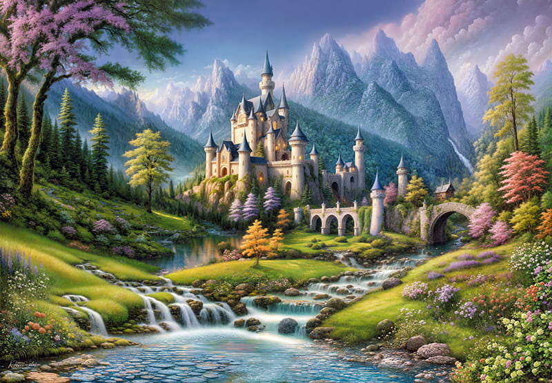 CherryPazzi Fairy Castle Puzzel 500 Stukjes