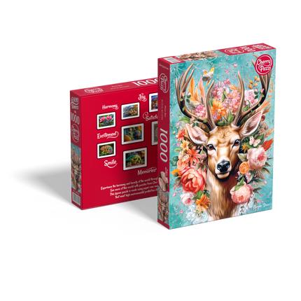 CherryPazzi Flower Deer Puzzel 1000 Stukjes