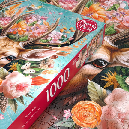 CherryPazzi Flower Deer Puzzel 1000 Stukjes