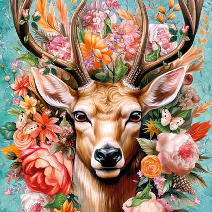 CherryPazzi Flower Deer Puzzel 1000 Stukjes