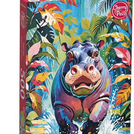 CherryPazzi Happy Hippo Puzzel 500 Stukjes