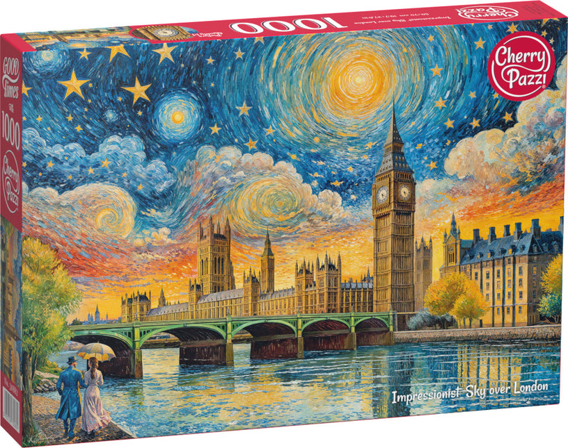 CherryPazzi Impressionist Sky over London Puzzel 1000 Stukjes