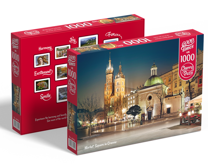 CherryPazzi Market Square in Cracow Puzzel 1000 Stukjes