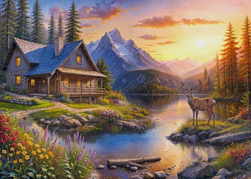 CherryPazzi Mountain Dreams Puzzel 1000 Stukjes