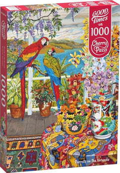 CherryPazzi Parrots on the Veranda Puzzel 1000 Stukjes