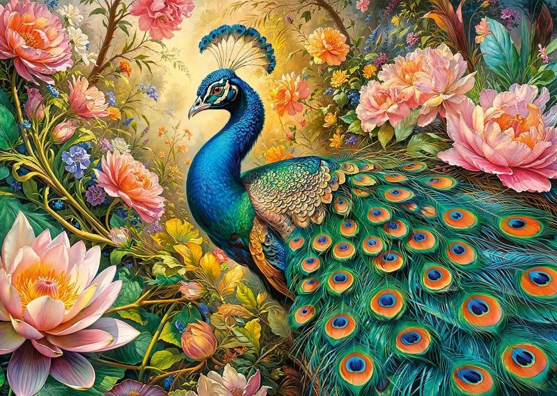 CherryPazzi Peacock’s Paradise Puzzel 1000 Stukjes