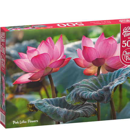 CherryPazzi Pink Lotus Flowers Puzzel 500 Stukjes