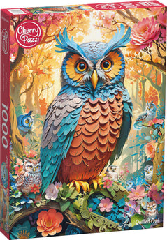 CherryPazzi Quilled Owl Puzzel 1000 Stukjes