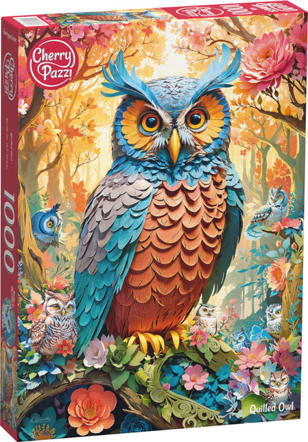 CherryPazzi Quilled Owl Puzzel 1000 Stukjes