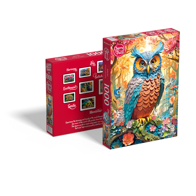 CherryPazzi Quilled Owl Puzzel 1000 Stukjes