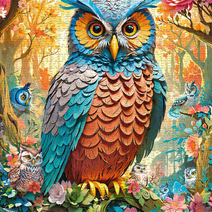 CherryPazzi Quilled Owl Puzzel 1000 Stukjes