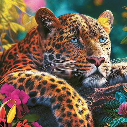 CherryPazzi Reclining Leopard Puzzel 500 Stukjes