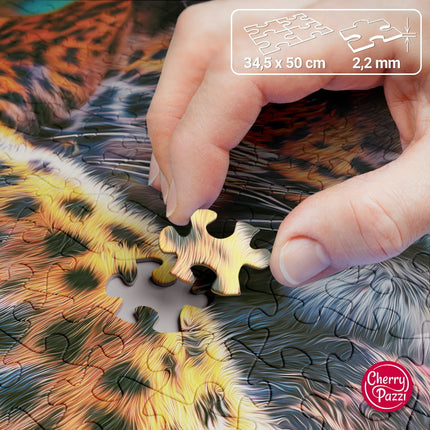 CherryPazzi Reclining Leopard Puzzel 500 Stukjes