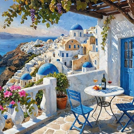 CherryPazzi Santorini Blues Puzzel 1000 Stukjes