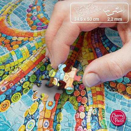 CherryPazzi Splish Splash Octopus Puzzel 500 Stukjes