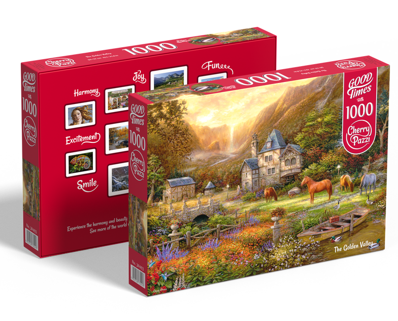 CherryPazzi The Golden Valley Puzzel 1000 Stukjes