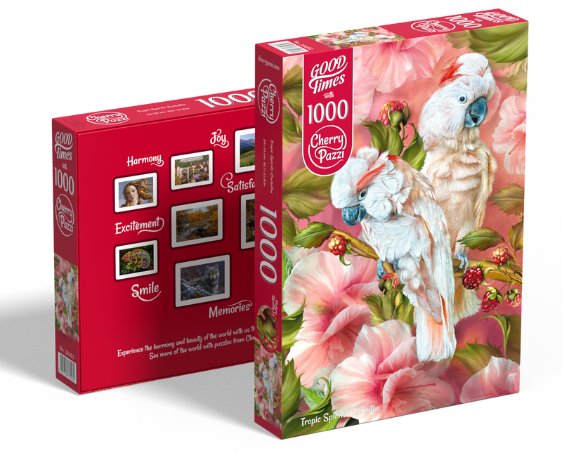 CherryPazzi Tropic Spirits- Cockatoo Puzzel 1000 Stukjes