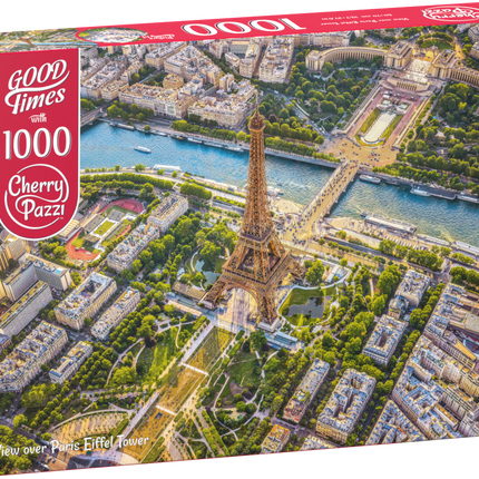 CherryPazzi View over Paris Eiffel Tower Puzzel 1000 Stukjes