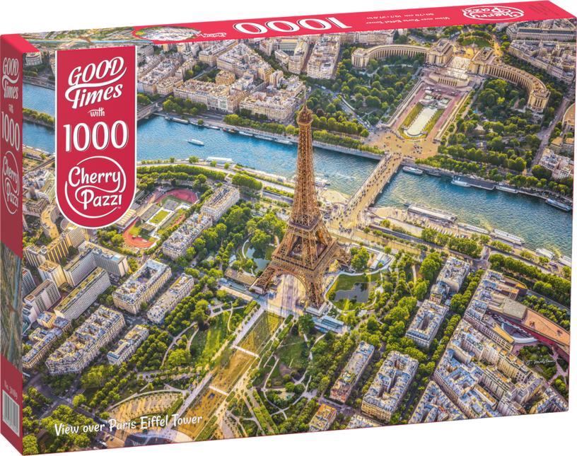 CherryPazzi View over Paris Eiffel Tower Puzzel 1000 Stukjes