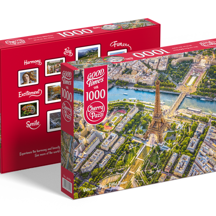 CherryPazzi View over Paris Eiffel Tower Puzzel 1000 Stukjes