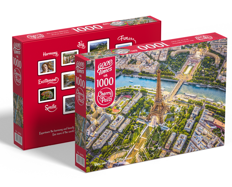 CherryPazzi View over Paris Eiffel Tower Puzzel 1000 Stukjes