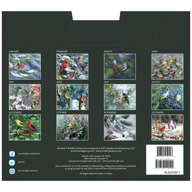 Delafield Beauty of Songbirds Kalender 2025