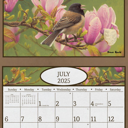 Delafield Birds in Nature Kalender 2025