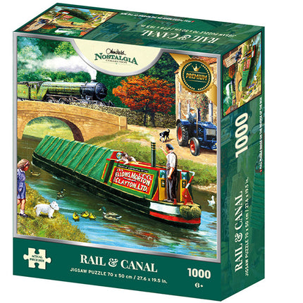 Kidicraft Rail & Canal Puzzel 1000 Stukjes