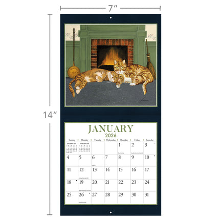 LANG American Cat Mini Kalender 2026