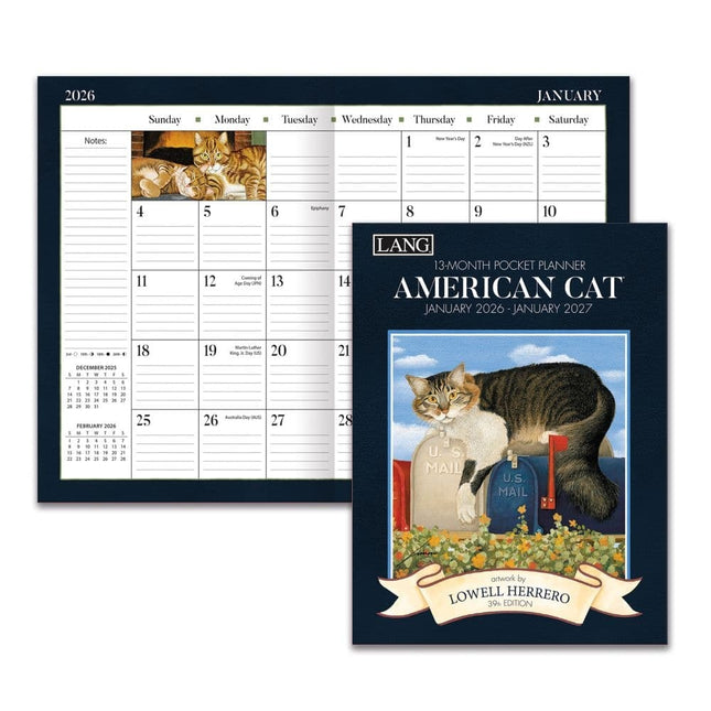 LANG American Cat Zakagenda 2026