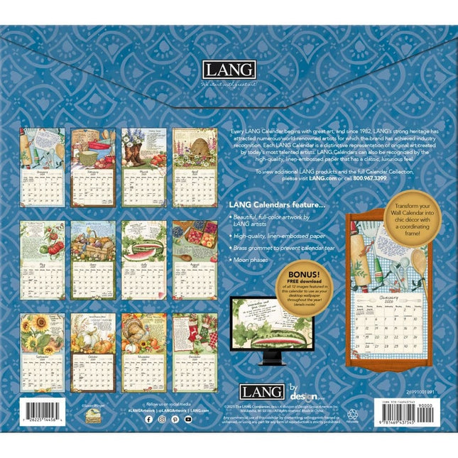 LANG American Kitchen Kalender 2026