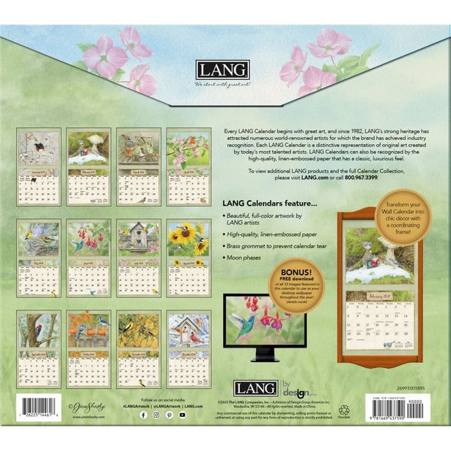 LANG Birds in the Garden Kalender 2026