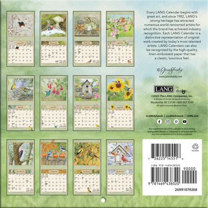 LANG Birds in the Garden Mini Kalender 2026