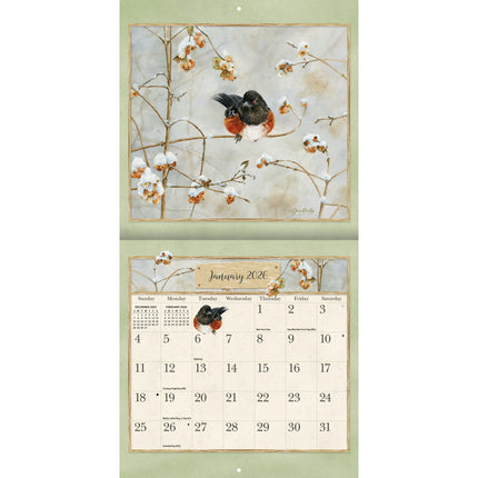 LANG Birds in the Garden Mini Kalender 2026