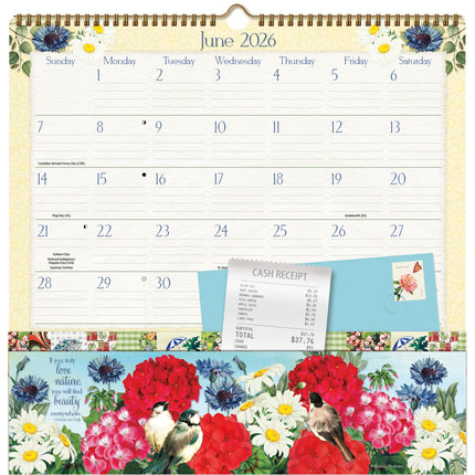 LANG Botanical Gardens Pocket Note Nook Kalender 2026