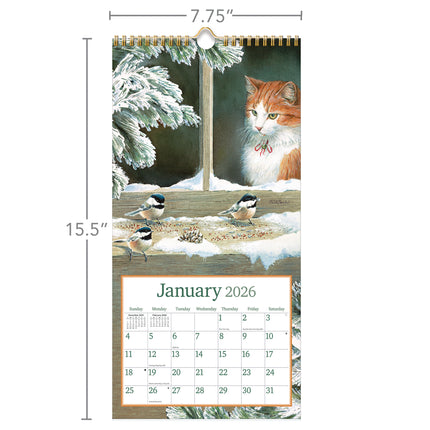 LANG Cats in the Country Kalender 2026 Small