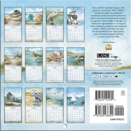 LANG Coastal Shores Mini Kalender 2026