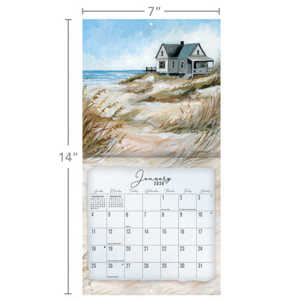 LANG Coastal Shores Mini Kalender 2026